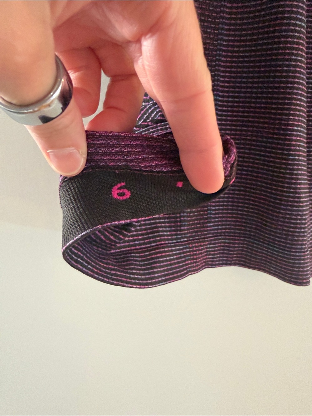 Lululemon Swiftly Tech Racerback Tank in Pink Paradise Stripe Pattern| Size 6 - Picture 5 of 7
